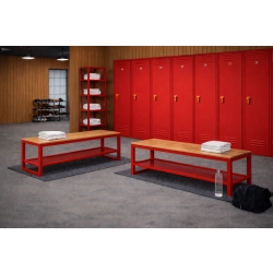 Ławka Metalowa Loft LM-159 Kolor Czerwony Siedzisko Drewno Dębowe Loft Rozmiary od 50 cm do 200 cm